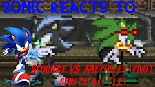 Sonic Reacts To Scourge Vs Mephiles Pivot Sprite Battle