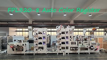 FPL320-8 320mm 8 Color Stack Flexo Printer With All Servo Motor Drive + Auto Color Register Function