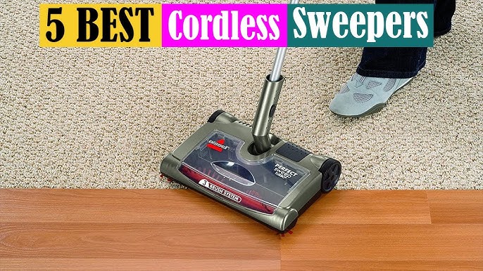 BLACK+DECKER Lithium Powered Floor Sweeper, White HFS115J10