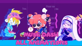 MUSE DASH  All Character Animations (Character Selection, Failed, Victory)