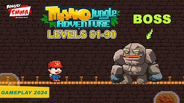 Mano Jungle Adventure - Levels 81-90 + BOSS (Gameplay 2024)