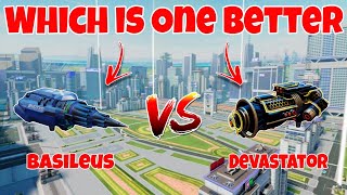 Wr New Basileus Vs Ultimate Devastator Weapon Comparison War Robots