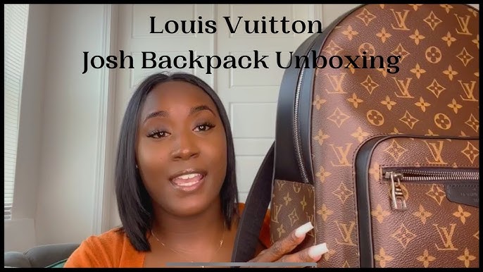 Louis Vuitton Unboxing - Josh Backpack Monogram Canvas Macassar Leather 