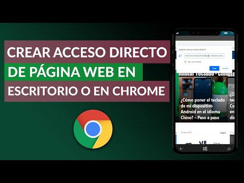 Cómo Crear un Acceso Directo de una Página Web en el Escritorio o en Google Chrome