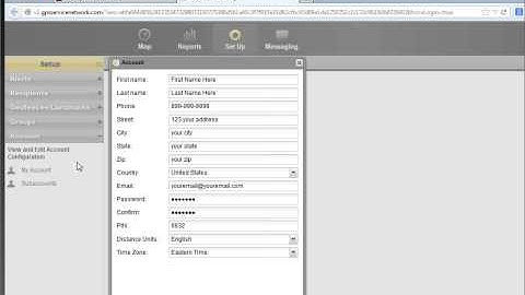 Change GPS account time zone