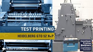 HEIDELBERG GTO 52 NP mit Nummerier- und Perforier-Einheit