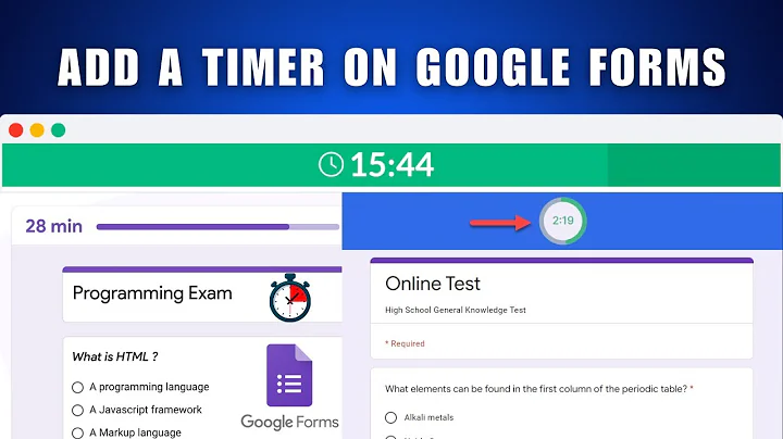 How to Add a Timer on Google Forms 2026 - Best Google Form Timer