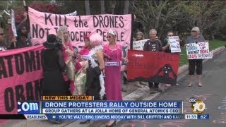 Protesters rally against drones in La Jolla