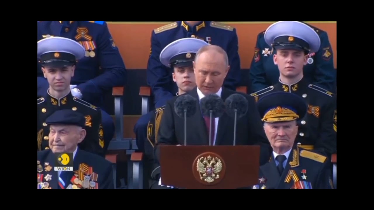 Mr. Vladimir Putin's speech during Victory Day at Moscow happening now