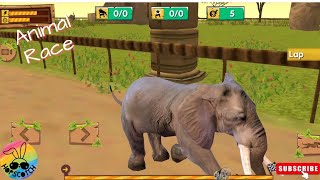 Savanna Animal Race| elephant racing for kids | elephant adventure screenshot 4