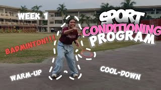 Week 1 – Badminton | PED 032 Performance Task 