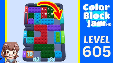 Color Block Jam Level 605 Solution Walkthrough