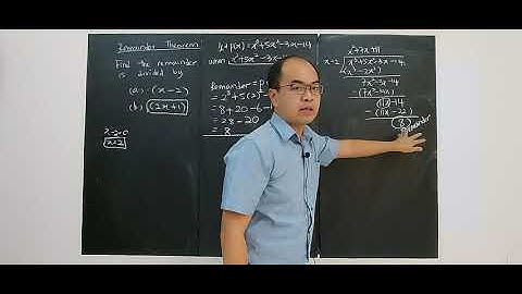 SUBTOPIC 6.2: REMAINDER THEOREM, FACTOR THEOREM AND ZEROS OF POLYNOMIALS (1)