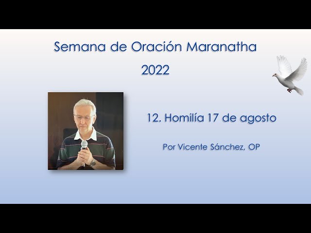 12.Homilía 17 agosto 2022