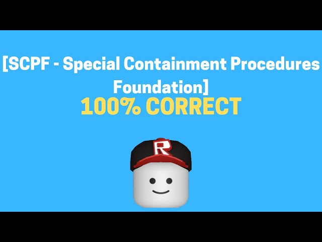 SCPF\] Special Containment Procedures Foundation Licensing