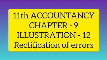 11th Accounts chapter 9 illustration 12