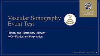Vascular Sonography at ARRT – Webinar for Vascular Sonography Program Directors – Oct. 1