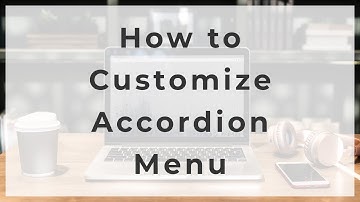 How to Customize Accordion Menu | Adobe Muse Template