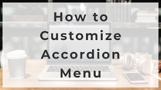 How to Customize Accordion Menu | Adobe Muse Template