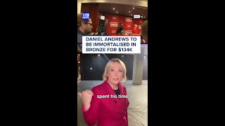 Dan Andrews' $134K Bronze Statue Sparks Controversy 🇦🇺 #shorts
