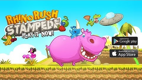 Rhino Rush Stampede Android GamePlay Trailer (HD) [Game For Kids]