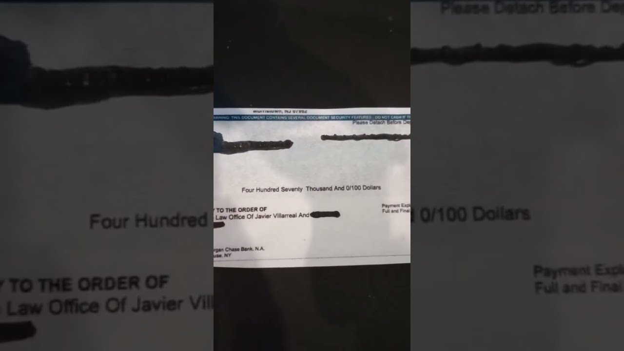 New check - $470,000. An Accident Can Mean a Settlement.