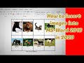 Microsoft word tutorial |How to insert images into word document table in 2020