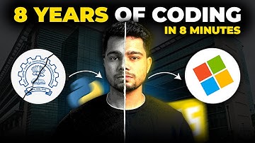 8 Years of Coding Journey in 8 Minutes🚀 How i started coding 👨🏻‍💻 Software Engineer at Microsoft