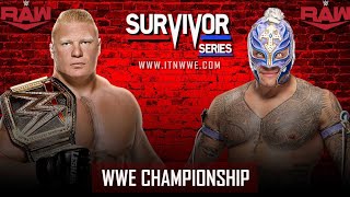 Rey Mysterio vs Brock lesnar Survivor Series 2019 World heavyweight championship