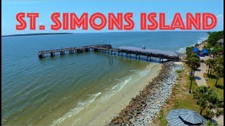 St Simons Island In Georgia Drone Footage