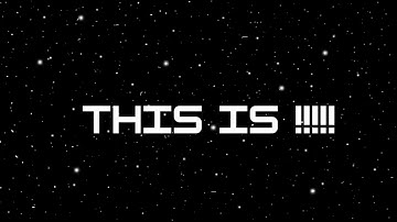 Rough draft for a new YouTube intro … Thoughts ? 