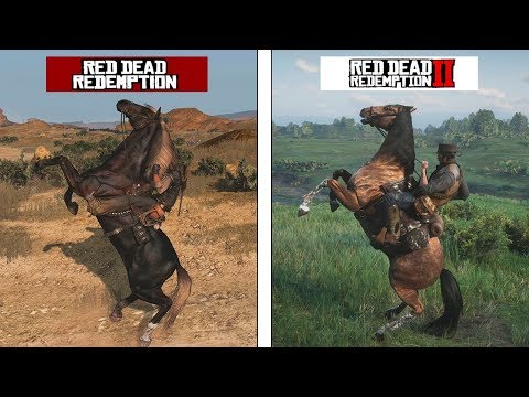 : Red Dead Redemption VS Red Dead Redemption 2 | Animations Comparison