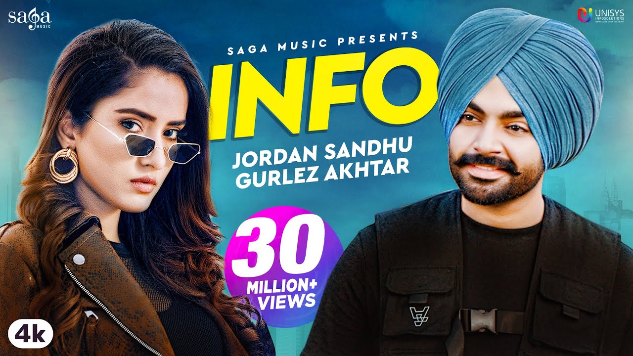 Jordan Sandhu   INFO  Gurlez Akhtar  Snappy  Rav Hanjra  Latest Punjabi Song 2020  Saga Music