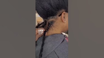 easiest way to plait butterfly locs for beginners  #beginners #shorts #youtubeshorts #viralvideo