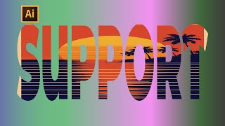 Letter Poster Design in Adobe Illustrator | Creative Typography Poster Tutorial 2025