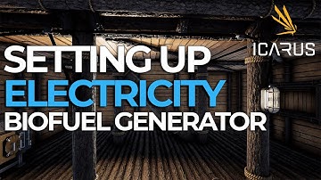 ICARUS | HOW TO SETUP ELECTRICITY WITH BIOFUEL GENERATOR TIER 4