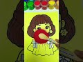 Cute Doll 🎎#asmr #satisfying #sandpainting #sandart #foryou #colerful #trending