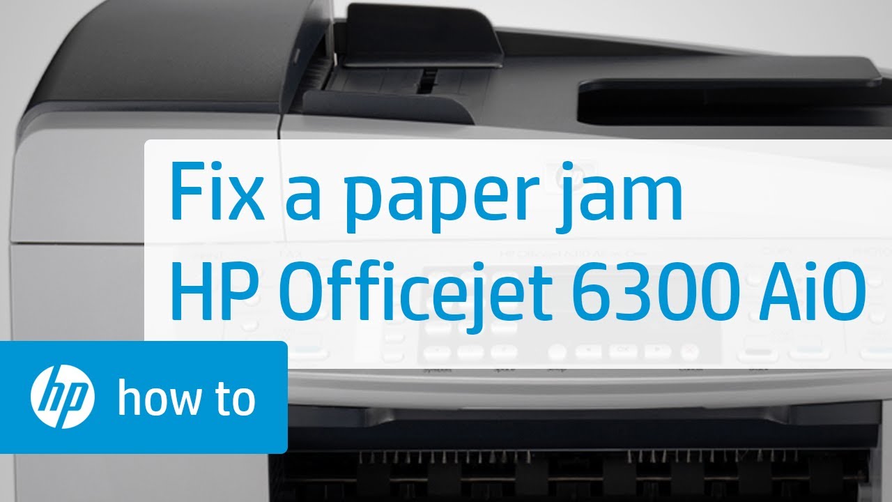 Fixing a Paper Jam - HP Officejet 6300 All-in-One Printer