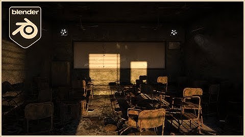 Post apocalyptic classroom BREAKDOWN | Blender 3d |