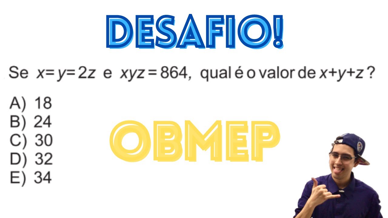 Qual é o valor de x + y + z? (OBMEP 2007) - YouTube