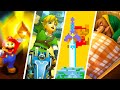 Evolution of Zelda References in Mario Games (1988-2023)