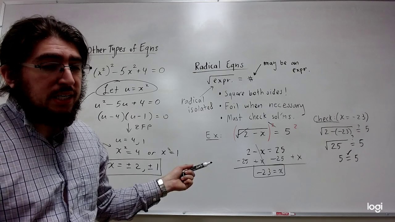 Other Types of Equations - YouTube