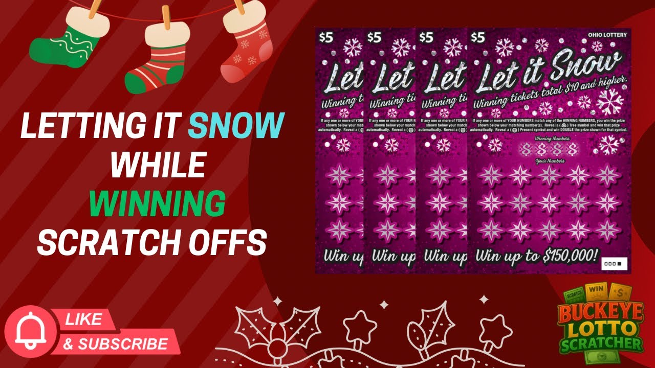 LETTING IT SNOW WHILE WINNING SCRATCH OFFS!! Ohio Lottery Tickets!!🍀🍀🍀