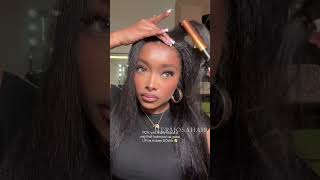 Kinky edges never looked this good. 😍#hermosahair #4chair #wigs #naturalhair #hairstyle