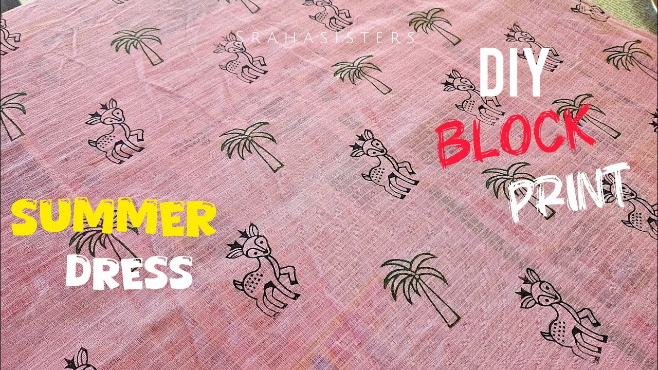 I Didn't Expect This Result 😯 | DIY Block Print Mul Cotton Dress | Step-by-Step DIY