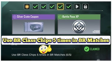 Call Of Duty Mobile Use BR Class Chips 5 times in BR Matches Task Complete