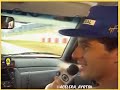 Ayrton Senna com o repórter Ernesto Paglia, Ford Verona em Interlagos 1994