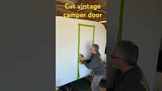 Vintage Camper Door Cutout