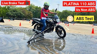 2023 Bajaj PLATINA 110 ABS Vs Non ABS Test in Track | Best 110cc Bike in Safety 