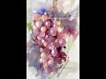 Watercolor/Aquarela - Demo - Grapes I